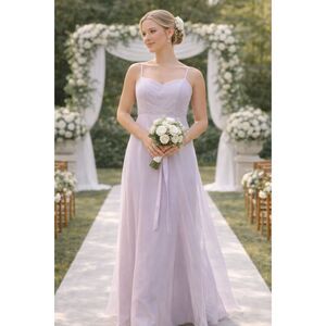 Bridesmaid Dress XL  Overlay Empire Waist Formal Wedding Guest Gown/ prom dress